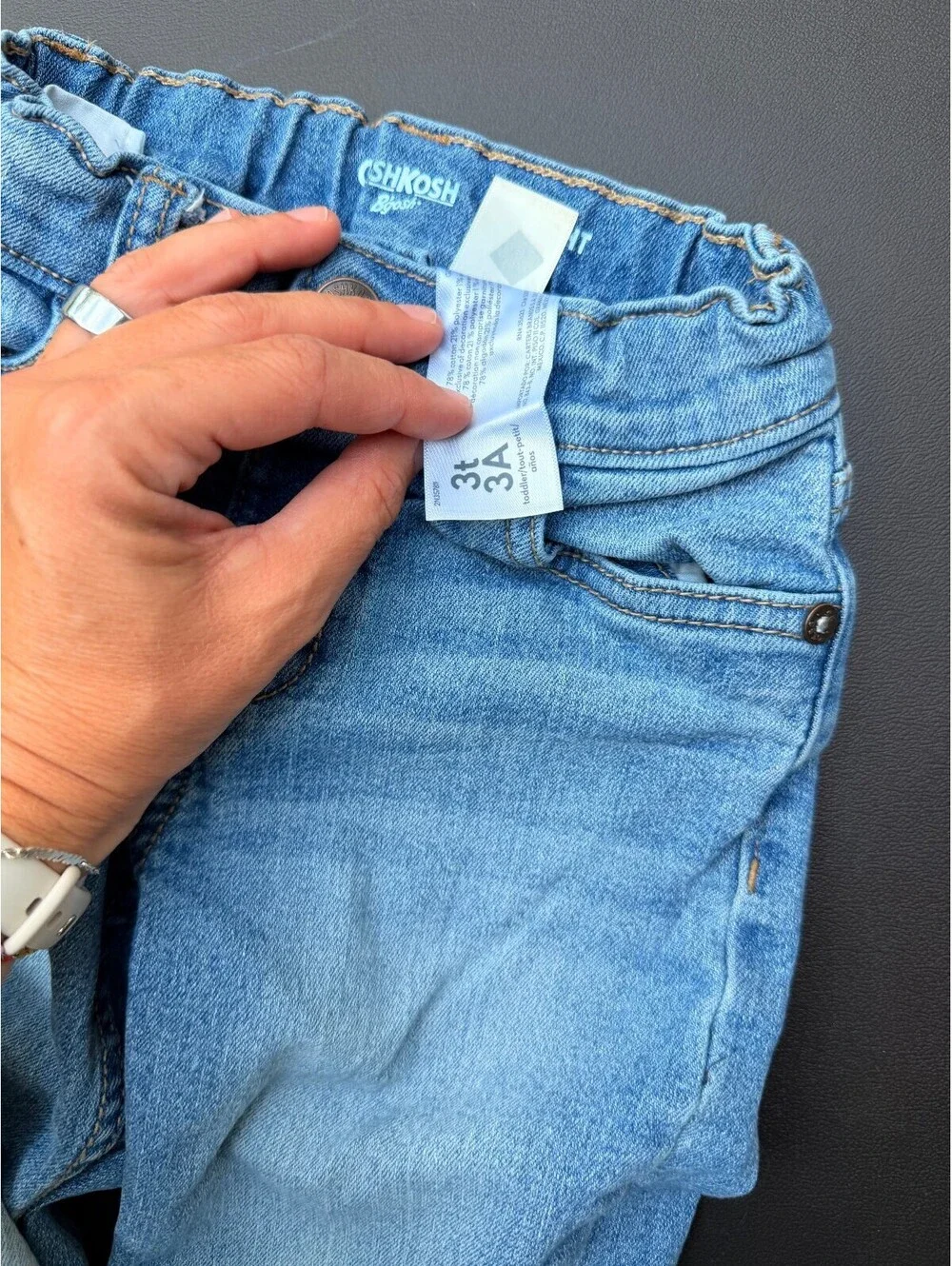 OshKosh B'gosh Boys' Light Wash Denim Jeans Size 3T